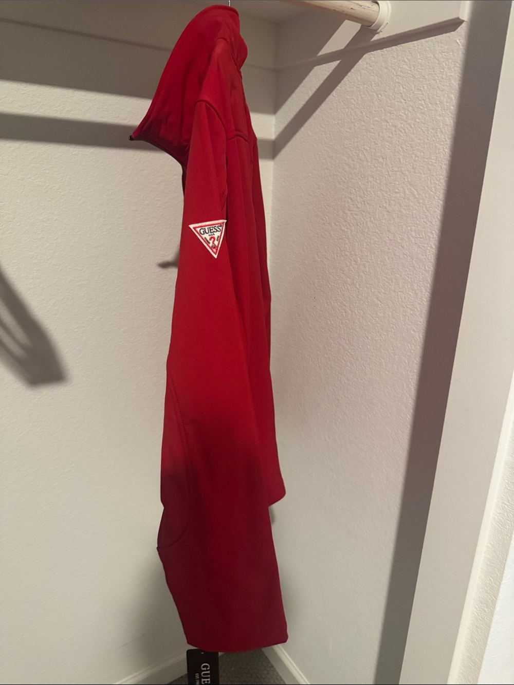 GUESS Red Women's Performance Softshell Jacket - Picture 3 of 4